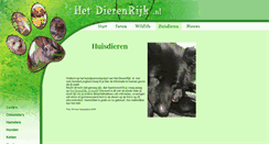 Desktop Screenshot of huisdieren.hetdierenrijk.nl