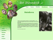 Tablet Screenshot of huisdieren.hetdierenrijk.nl