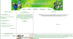 Desktop Screenshot of hetdierenrijk.nl